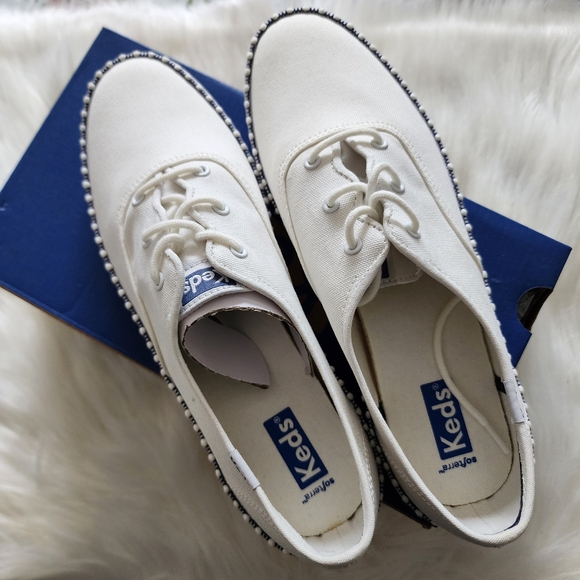BNWT KEDS CHAMPION WAVE CANVAS SNEAKERS SIZE 8 - Picture 1 of 8